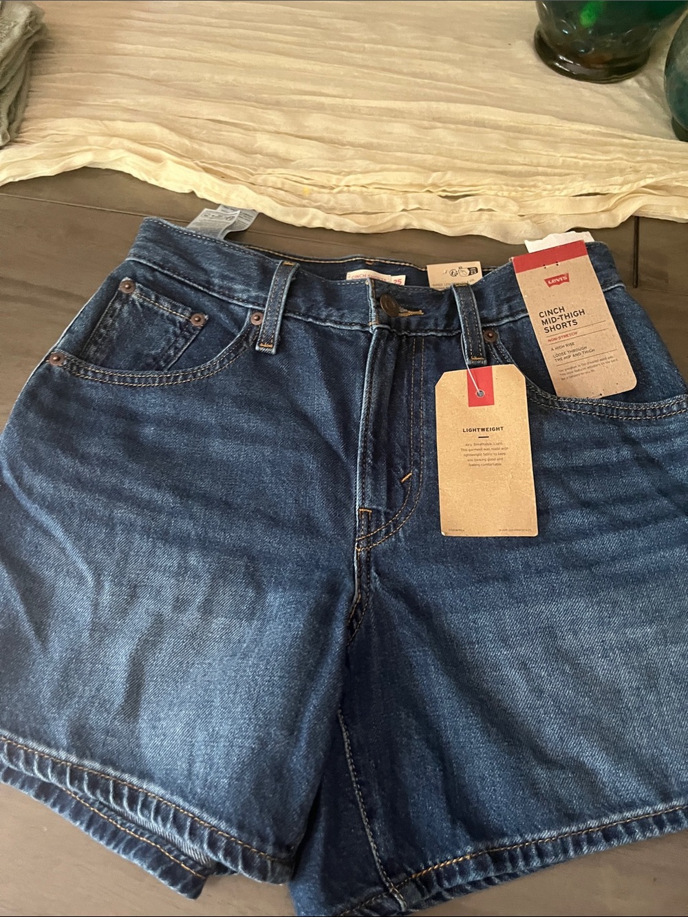 Levi's woman Relaxed Denim Shorts - Dark Blue